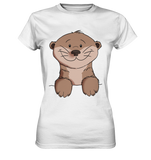 Otter T-Shirt - Ladies Premium Shirt - Schweinchen's Shop - Lady-Shirts - White / XS