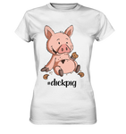 T-Shirt - "dickpig" - Ladies - Schweinchen's Shop - Lady-Shirts - White / XS