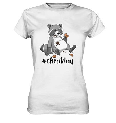 #cheatday - Ladies Premium Shirt - Schweinchen's Shop - Lady-Shirts - White / XS