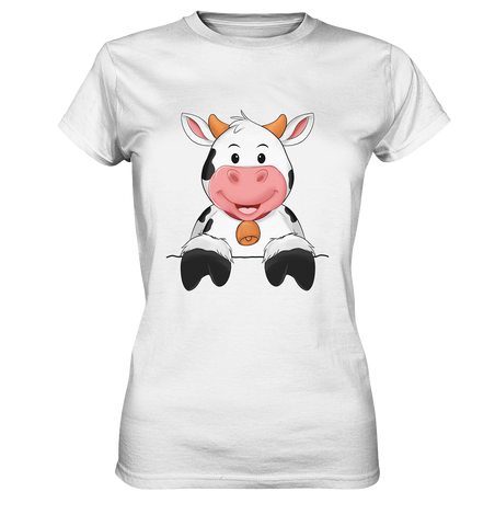 Kuh o-T. - Ladies Premium Shirt - Schweinchen's Shop - Lady-Shirts - White / XS