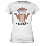 T-Shirt - "och nö" - Ladies - Schweinchen's Shop - Lady-Shirts - White / XS