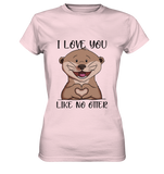 Otter - "Love You Like No Otter" - Ladies Premium Shirt - Schweinchen's Shop - Lady-Shirts - Orchid Pink / XS