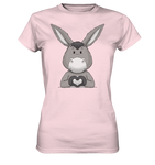Esel "Herz" o.T. - Ladies Premium Shirt - Schweinchen's Shop - Lady-Shirts - Orchid Pink / XS