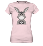 Esel "Herz" o.T. - Ladies Premium Shirt - Schweinchen's Shop - Lady-Shirts - Orchid Pink / XS