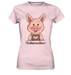 "Herz Schweinchen" - Ladies Premium Shirt - Schweinchen's Shop - Lady-Shirts - Orchid Pink / XS