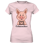 "Herz Schweinchen" - Ladies Premium Shirt - Schweinchen's Shop - Lady-Shirts - Orchid Pink / XS
