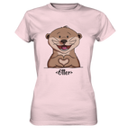 "Herz Otter" - Ladies Premium Shirt - Schweinchen's Shop - Lady-Shirts - Orchid Pink / XS