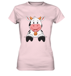 Kuh o-T. - Ladies Premium Shirt - Schweinchen's Shop - Lady-Shirts - Orchid Pink / XS