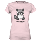 "Waschbär" - Ladies Premium Shirt - Schweinchen's Shop - Lady-Shirts - Orchid Pink / XS