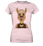 T-Shirt - "Herz" - Ladies - Schweinchen's Shop - Lady-Shirts - Orchid Pink / XS