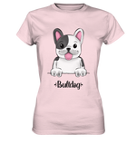 "Bulldog" - Ladies Premium Shirt - Schweinchen's Shop - Lady-Shirts - Orchid Pink / XS