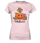 T-Shirt - "Halloween" - Ladies - Schweinchen's Shop - Lady-Shirts - Orchid Pink / XS