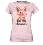 "Glücksschwein" - Ladies Premium Shirt - Schweinchen's Shop - Lady-Shirts - Orchid Pink / XS