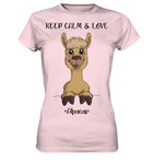 T-Shirt - "Keep Calm" - Ladies - Schweinchen's Shop - Lady-Shirts - Orchid Pink / XS