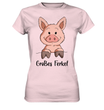 "großes Ferkel" - Ladies Premium Shirt - Schweinchen's Shop - Lady-Shirts - Orchid Pink / XS
