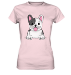 Frenchie o.T. - Ladies Premium Shirt - Schweinchen's Shop - Lady-Shirts - Orchid Pink / XS