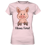 T-Shirt - "kleines Ferkel" - Ladies - Schweinchen's Shop - Lady-Shirts - Orchid Pink / XS