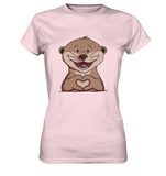 Otter Herz - Ladies Premium Shirt - Schweinchen's Shop - Lady-Shirts - Orchid Pink / XS