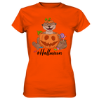 T-Shirt - "Halloween" - Ladies - Schweinchen's Shop - Lady-Shirts - Orange / XS