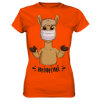 T-Shirt - "mimimi" - Ladies - Schweinchen's Shop - Lady-Shirts - Orange / XS
