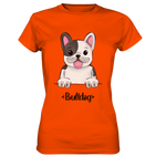 "Bulldog" - Ladies Premium Shirt - Schweinchen's Shop - Lady-Shirts - Orange / XS