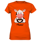 "MUMU" - Ladies Premium Shirt - Schweinchen's Shop - Lady-Shirts - Orange / XS