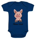 Kleines Ferkel - Organic Baby Bodysuite - Schweinchen's Shop - Kinder-Produkte - Nautical Navy / 0-3