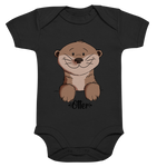 Otter Kids - Organic Baby Bodysuite - Schweinchen's Shop - Kinder-Produkte - Black / 0-3