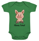 Kleines Ferkel - Organic Baby Bodysuite - Schweinchen's Shop - Kinder-Produkte - Kelly Green / 3-6