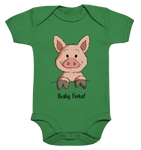 Baby Ferkel - Organic Baby Bodysuite - Schweinchen's Shop - Kinder-Produkte - Kelly Green / 3-6