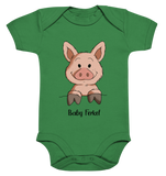 Baby Ferkel - Organic Baby Bodysuite - Schweinchen's Shop - Kinder-Produkte - Kelly Green / 3-6