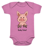 Baby Ferkel - Organic Baby Bodysuite - Schweinchen's Shop - Kinder-Produkte - Bubble Gum Pink / 0-3