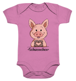 Schweinchen Kids - Organic Baby Bodysuite - Schweinchen's Shop - Kinder-Produkte - Bubble Gum Pink / 0-3