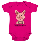 Schweinchen Kids - Organic Baby Bodysuite - Schweinchen's Shop - Kinder-Produkte - Fuchsia Organic / 0-3