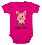 Kleines Ferkel - Organic Baby Bodysuite - Schweinchen's Shop - Kinder-Produkte - Fuchsia Organic / 0-3