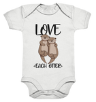 Love Each Otter Kids - Organic Baby Bodysuite - Schweinchen's Shop - Kinder-Produkte - White / 0-3