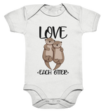 Love Each Otter Kids - Organic Baby Bodysuite - Schweinchen's Shop - Kinder-Produkte - White / 0-3
