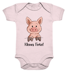 Kleines Ferkel - Organic Baby Bodysuite - Schweinchen's Shop - Kinder-Produkte - Powder Pink / 0-3