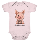 Schweinchen Kids - Organic Baby Bodysuite - Schweinchen's Shop - Kinder-Produkte - Powder Pink / 0-3