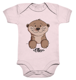 Otter Kids - Organic Baby Bodysuite - Schweinchen's Shop - Kinder-Produkte - Powder Pink / 0-3
