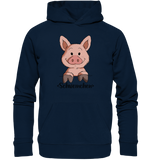 "Schweinchen" - Organic Basic Hoodie - Schweinchen's Shop - Hoodies - French Navy / XS