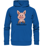 "Schweinchen" - Organic Basic Hoodie - Schweinchen's Shop - Hoodies - Royal Blue / XS