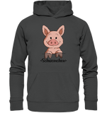 "Schweinchen" - Organic Basic Hoodie - Schweinchen's Shop - Hoodies - Anthracite / XS