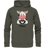 "MUMU" - Organic Basic Hoodie - Schweinchen's Shop - Hoodies - Khaki / XS
