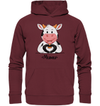"MUMU" - Organic Basic Hoodie - Schweinchen's Shop - Hoodies - Burgundy / XS