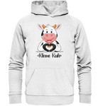 "Kleine Kuh" - Organic Basic Hoodie - Schweinchen's Shop - Hoodies - White / XS