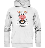 "MUMU" - Organic Basic Hoodie - Schweinchen's Shop - Hoodies - White / XS