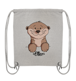 Otter Tasche "Otter" - Organic Gym-Bag - Schweinchen's Shop - Taschen - Heather Grey / ca. 38x42
