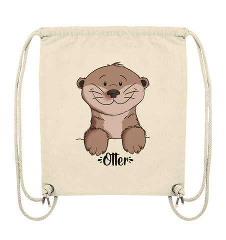 Otter Tasche "Otter" - Organic Gym-Bag - Schweinchen's Shop - Taschen - Natural / ca. 38x42