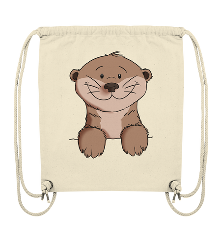 Otter Tasche - Organic Gym-Bag - Schweinchen's Shop - Taschen - Natural / ca. 38x42